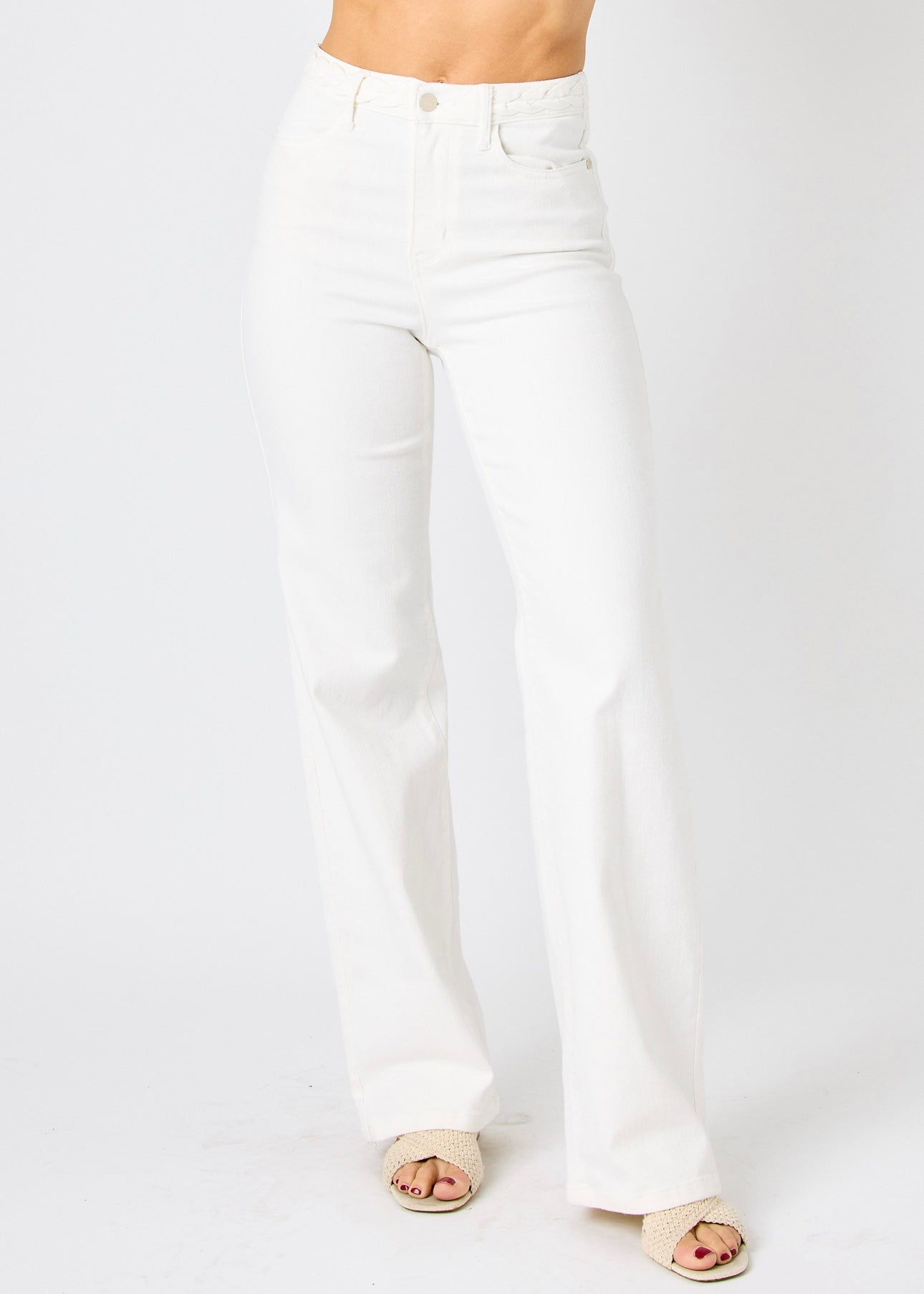 Judy Blue High Waisted White Pants