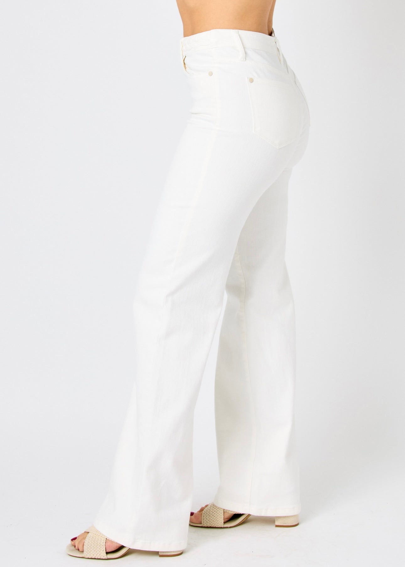 Judy Blue High Waisted White Pants